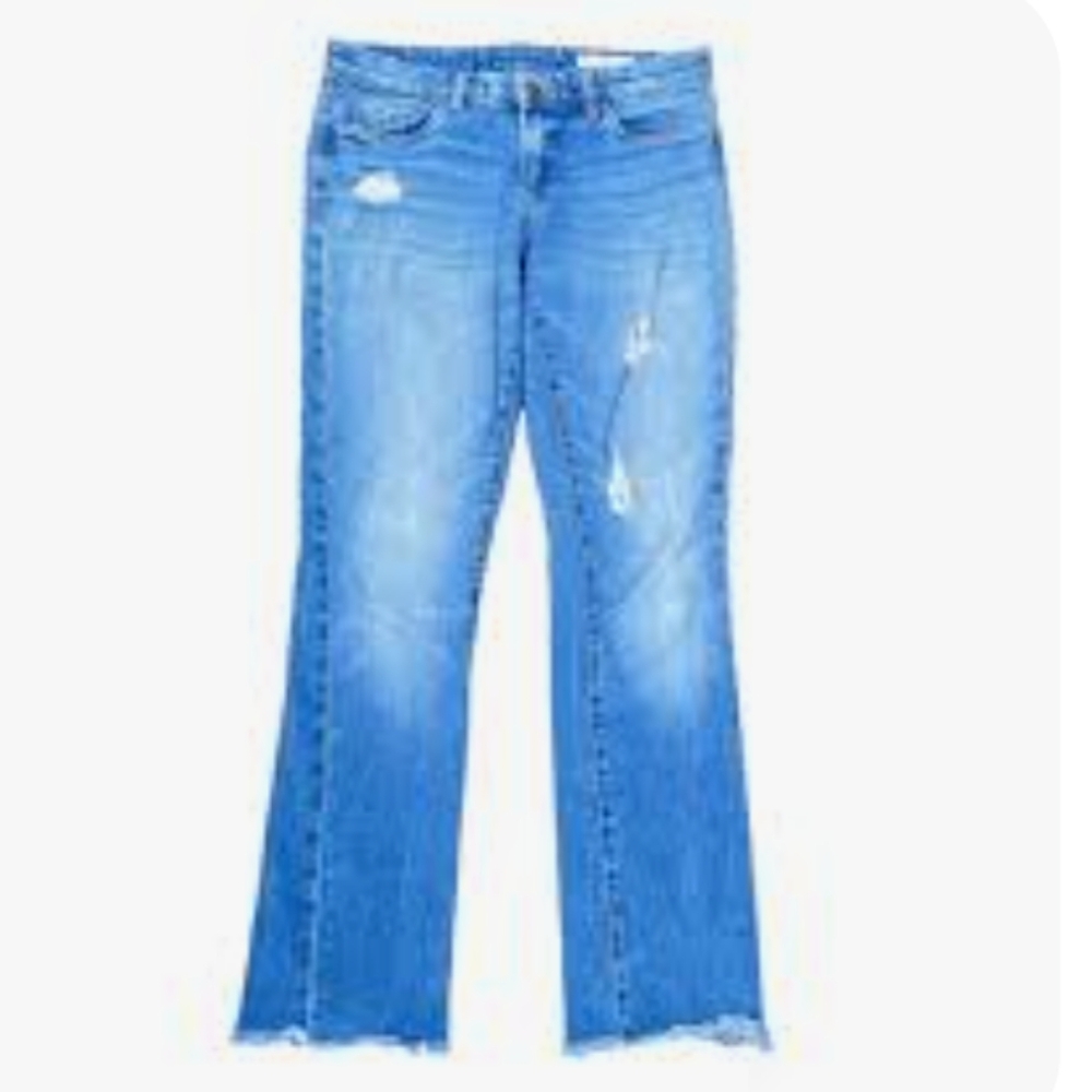 Blue Distressed Women Jeans